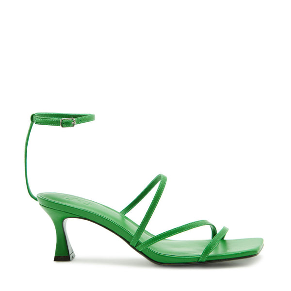 Green on sale heeled sandals